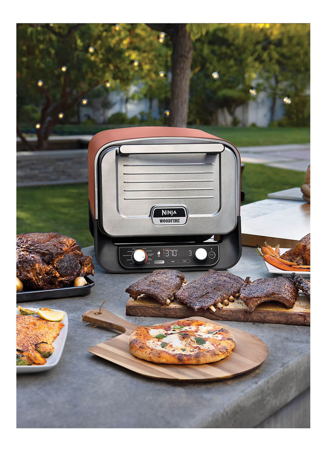 Ninja Woodfire pizza oven OO101EU - detail 2 zwart