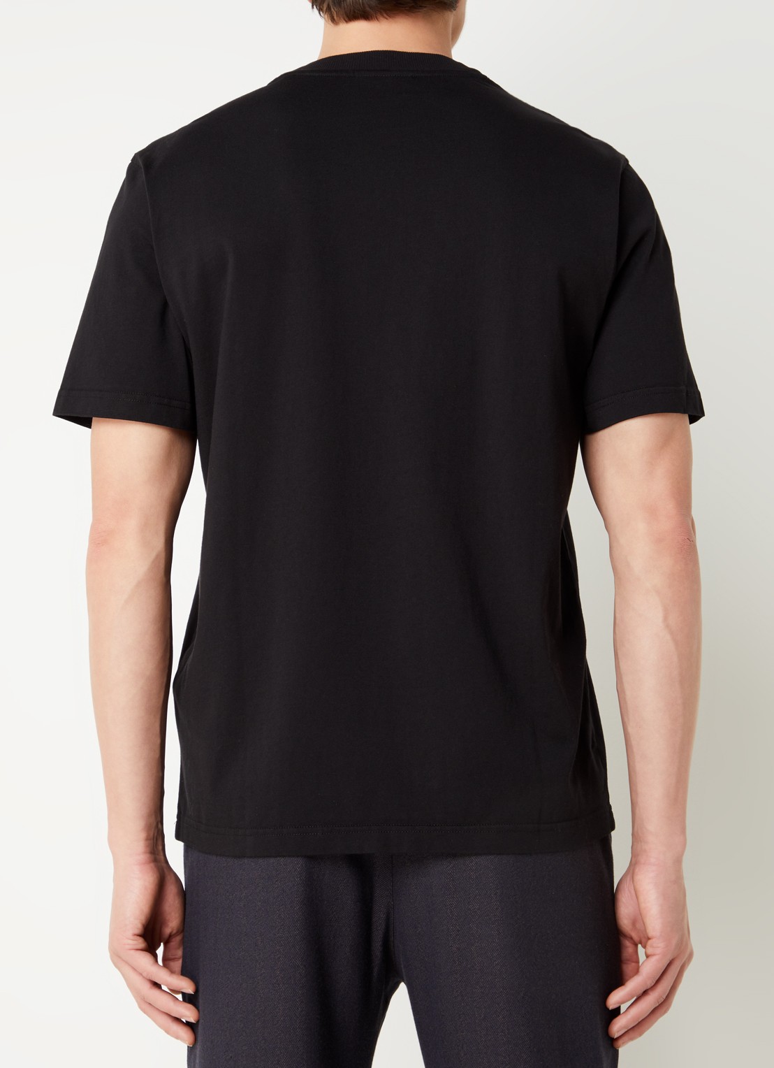 NN.07 Adam T-shirt met logo - achterkant zwart
