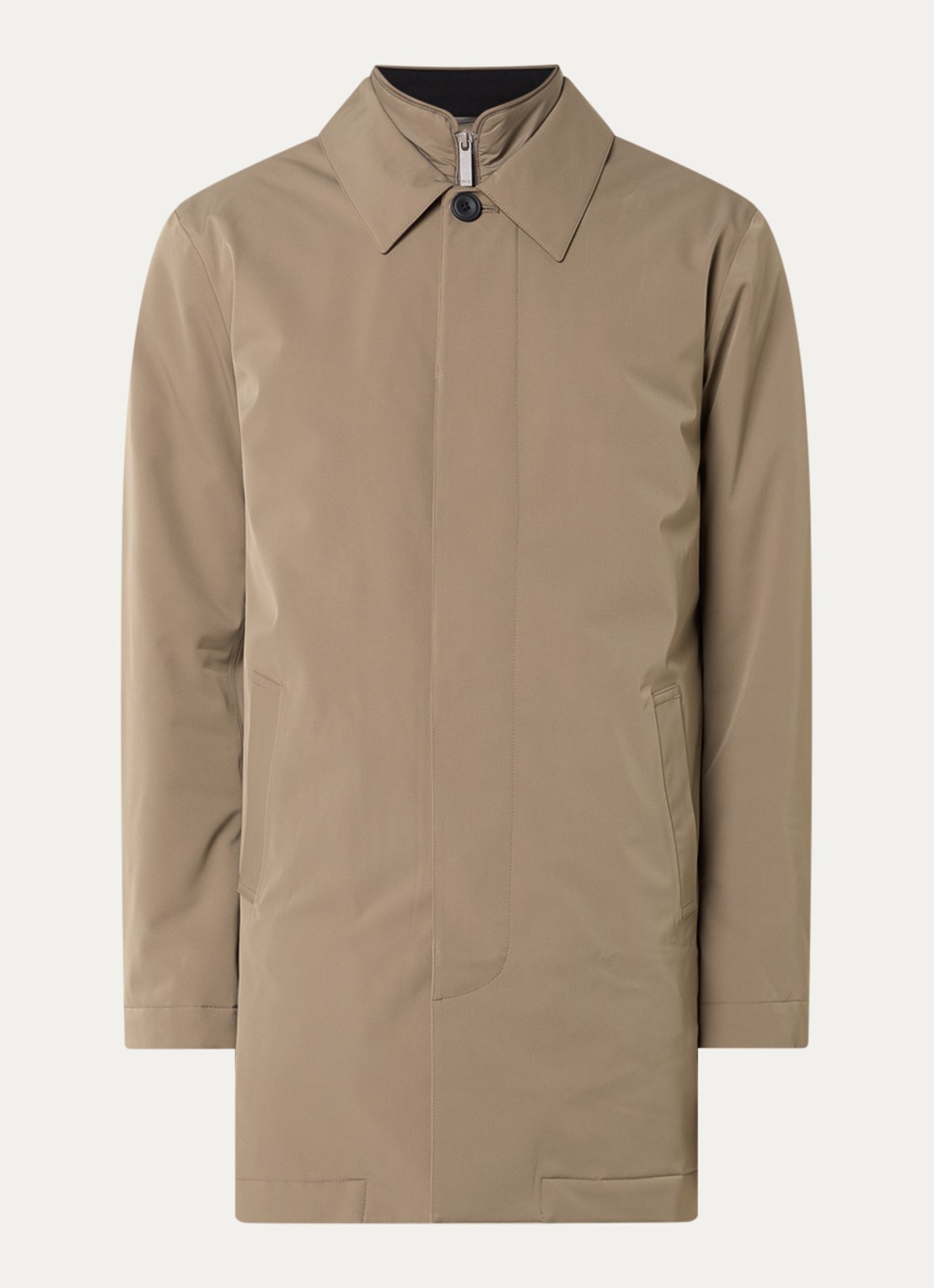 NN.07 Blake gewatteerde trenchcoat met uitneembare voering - voorkant 2 beige