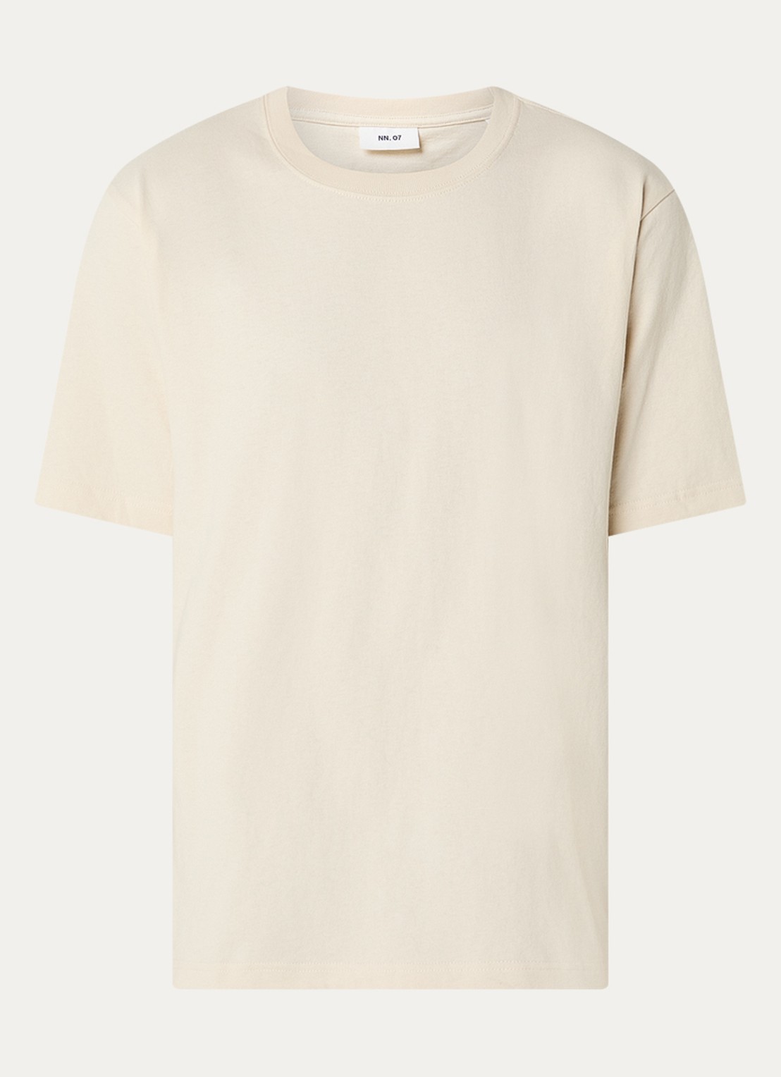 NN.07 Jett T-shirt met print - voorkant ivoor