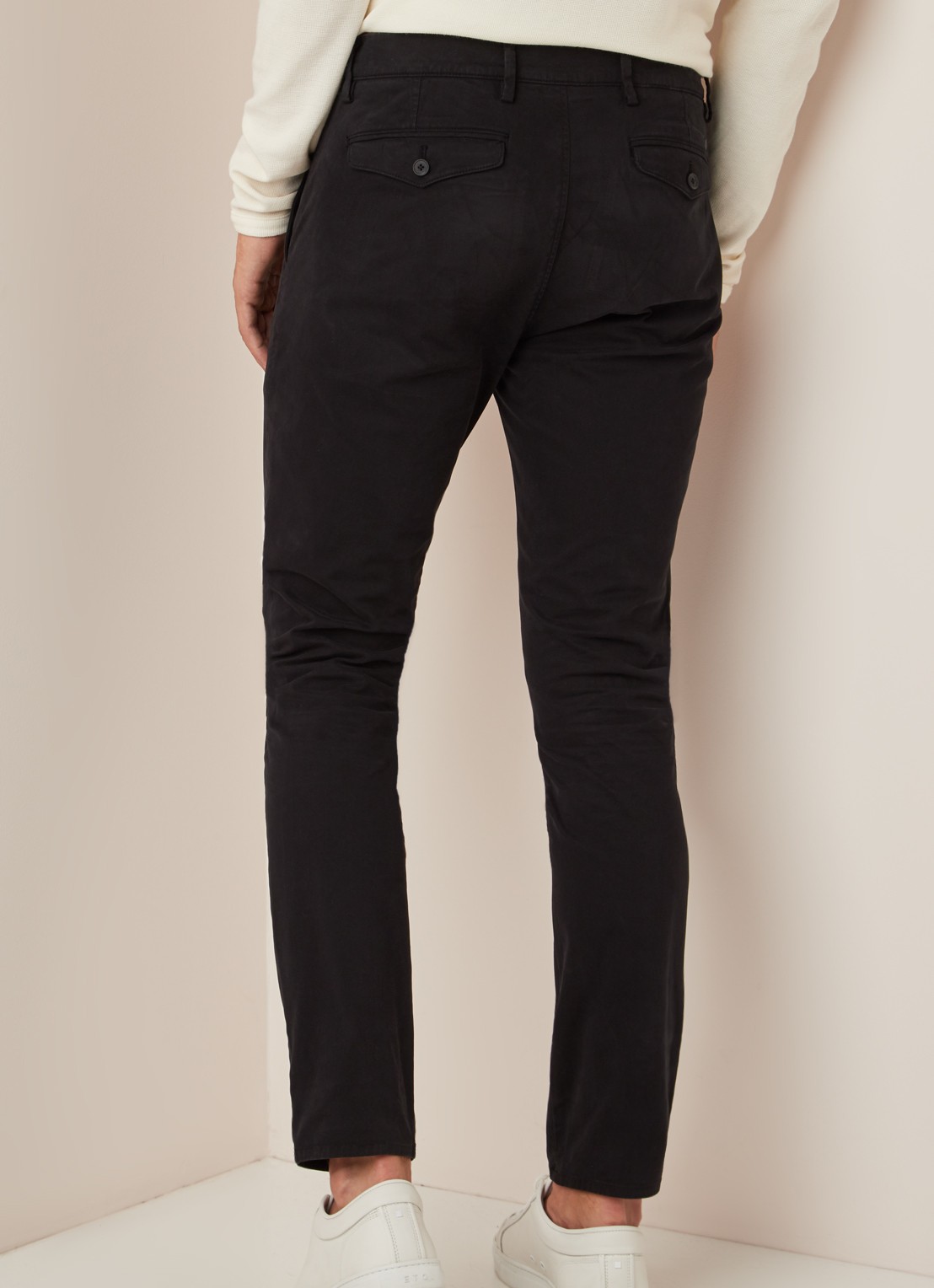 NN.07 Joe skinny fit chino met stretch - achterkant zwart