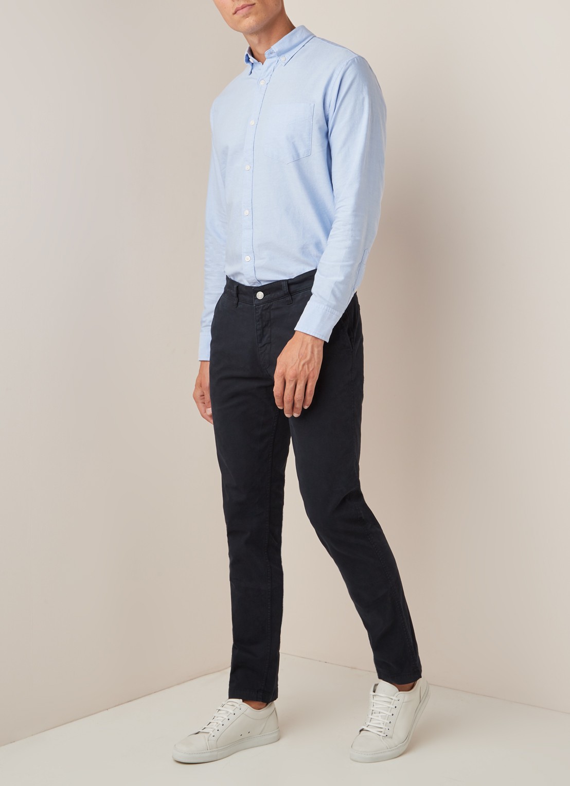 NN.07 Marco slim fit chino met stretch - voorkant 5 blauw