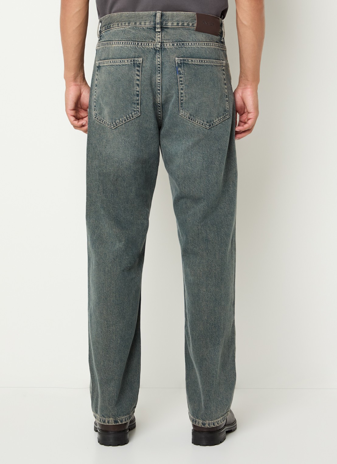 NN.07 Otis straight leg jeans met medium wassing - achterkant 5 indigo