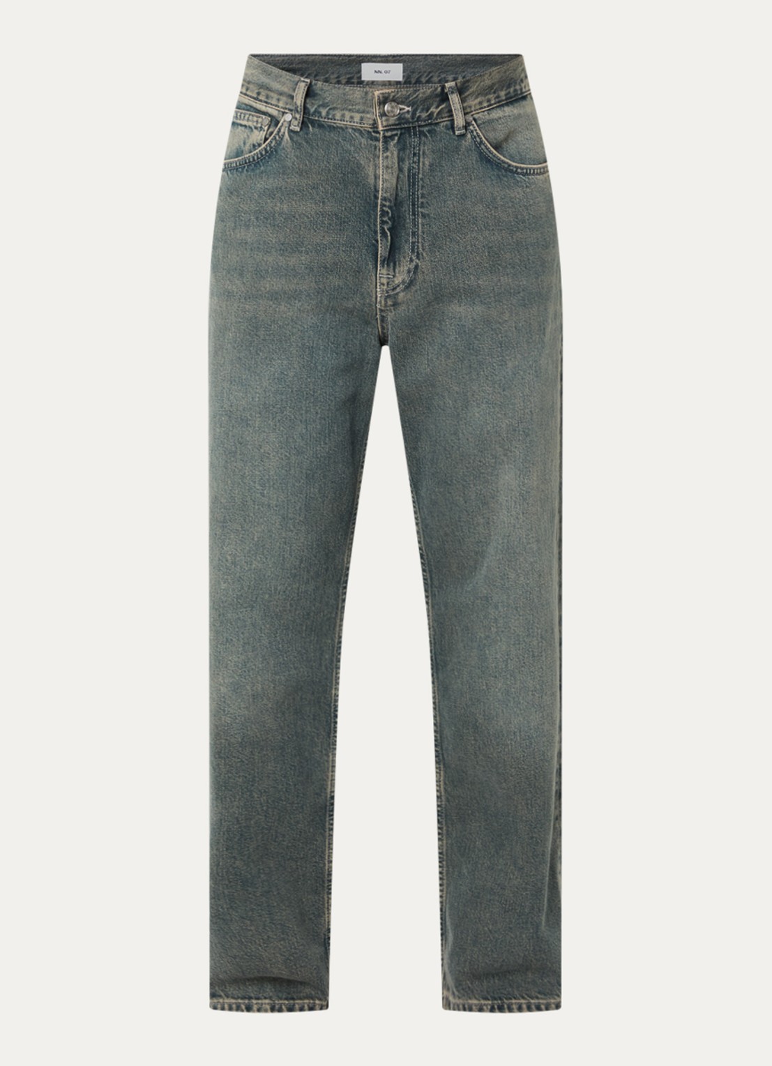 NN.07 Otis straight leg jeans met medium wassing - voorkant 3 indigo