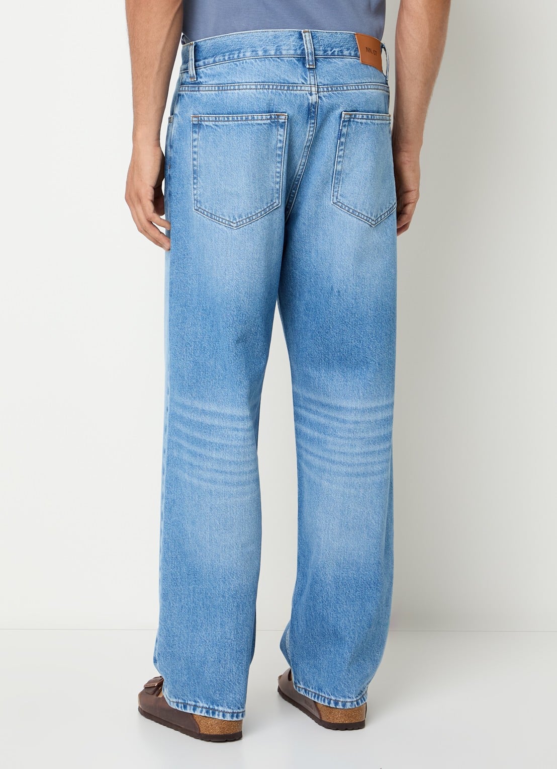 NN.07 Otis straight leg jeans met steekzakken - achterkant 5 indigo