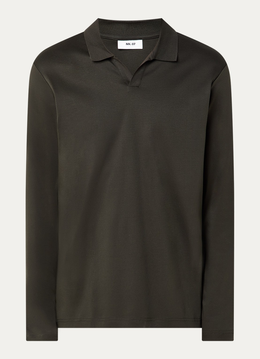 NN.07 Paul regular fit polo - voorkant bronsgroen