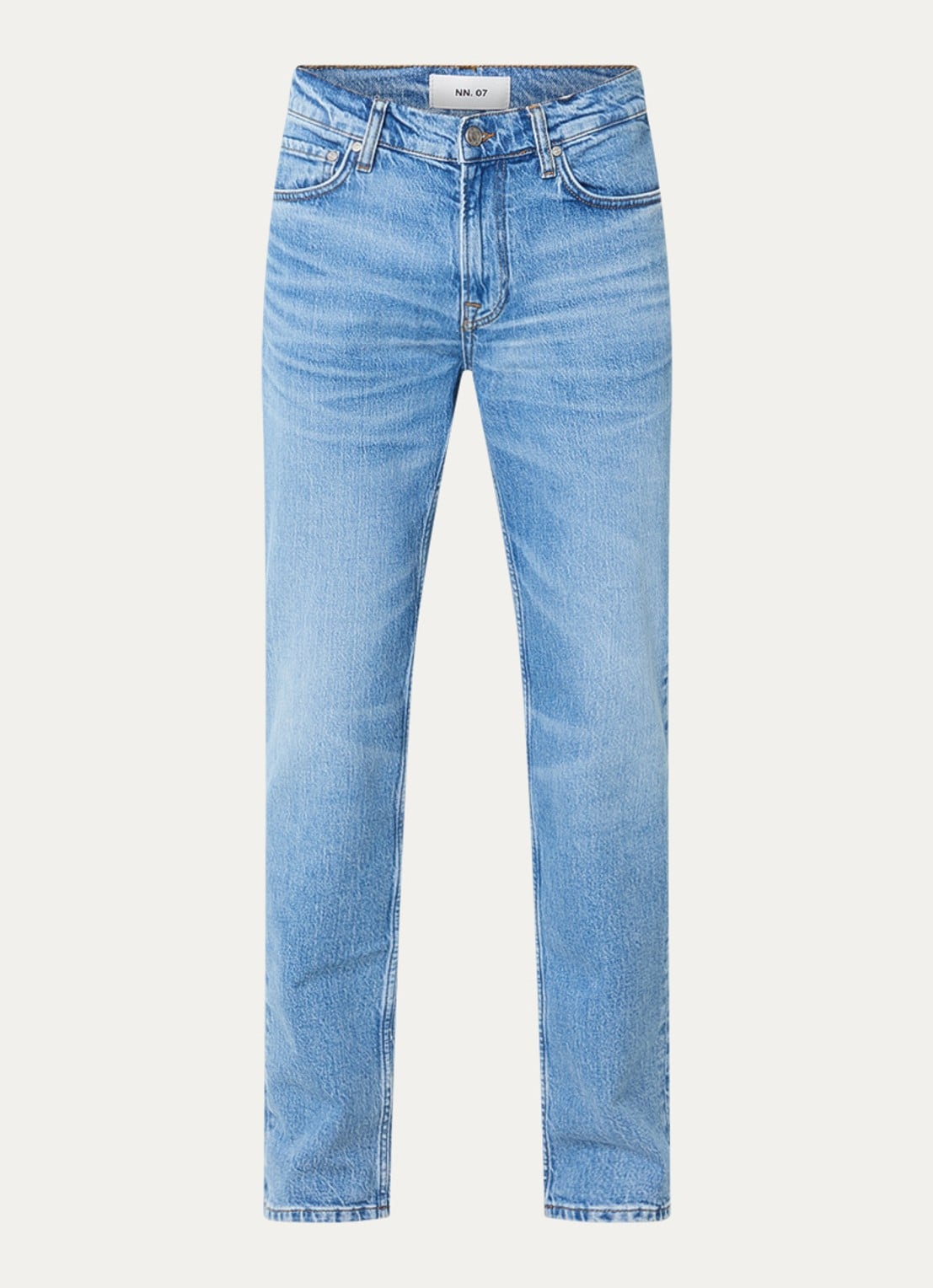 NN.07 Tony straight leg jeans met lichte wassing - voorkant 2 indigo