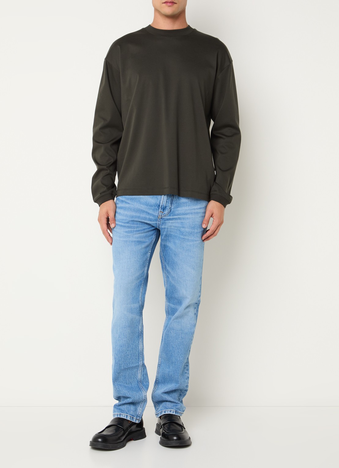 NN.07 Tony straight leg jeans met lichte wassing - voorkant 3 indigo