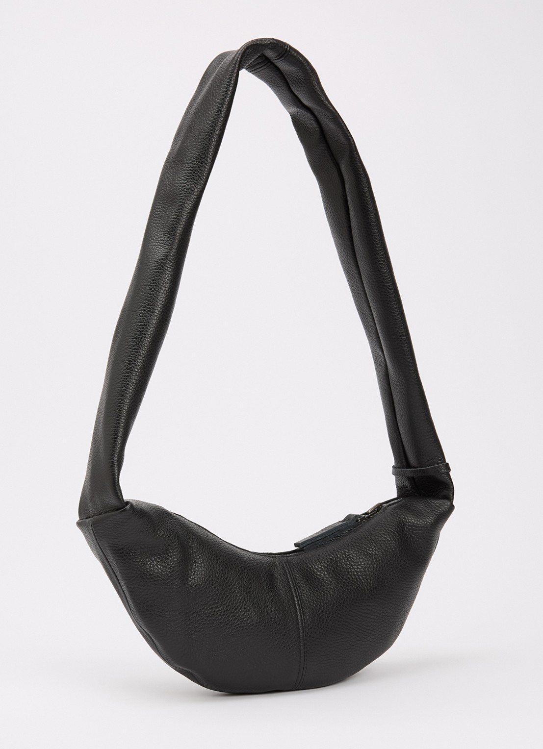 Nona Banana XS crossbodytas van leer  - achterkant 5 zwart