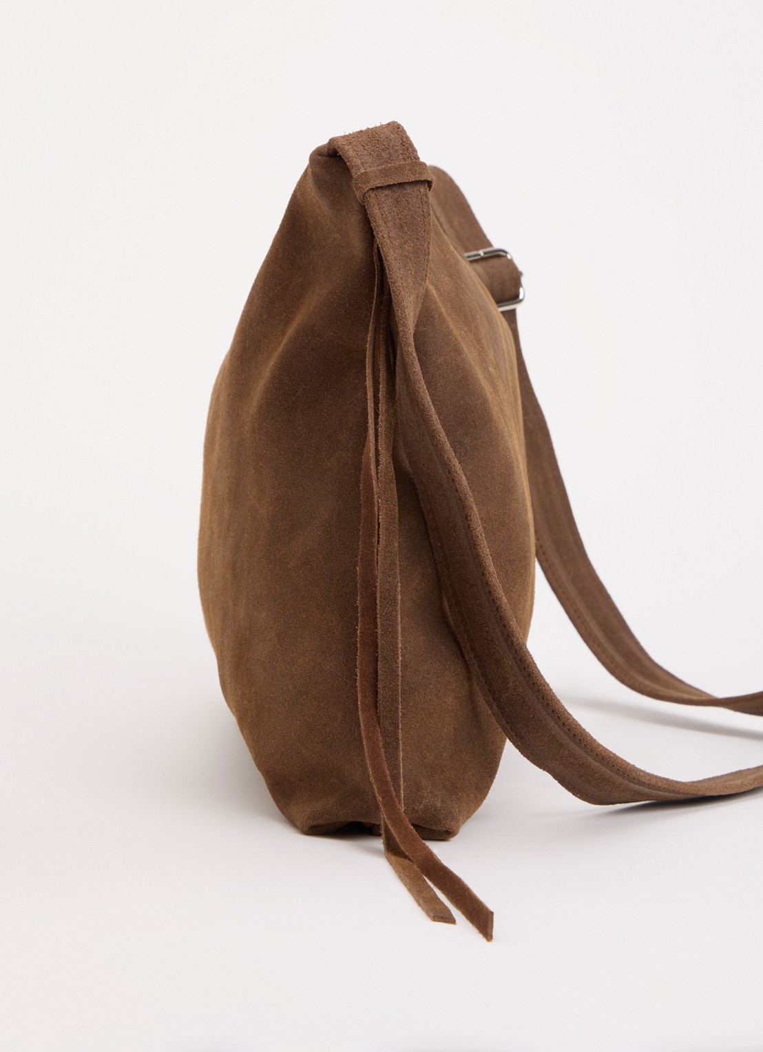 Nona Crossbodytas van suéde  - detail 4 bruin