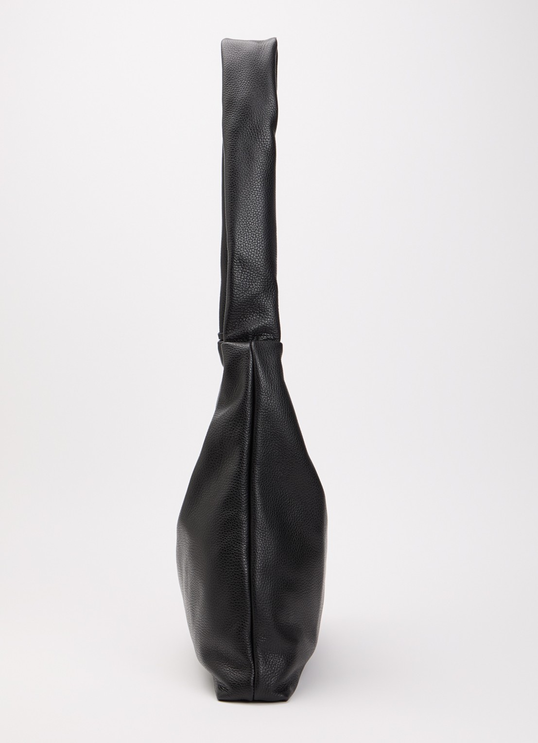 Nona M crossbodytas van leer - detail 2 zwart