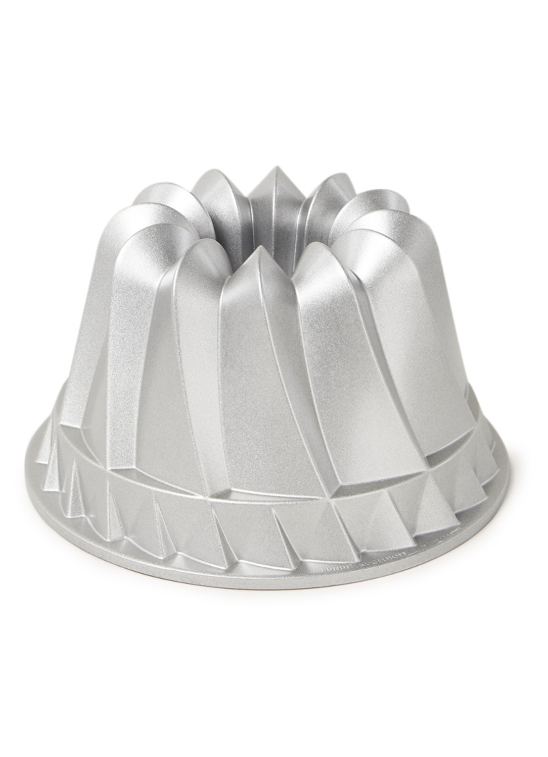 Nordic Ware Kugelhopf Bundt bakvorm 23 cm - voorkant zilver