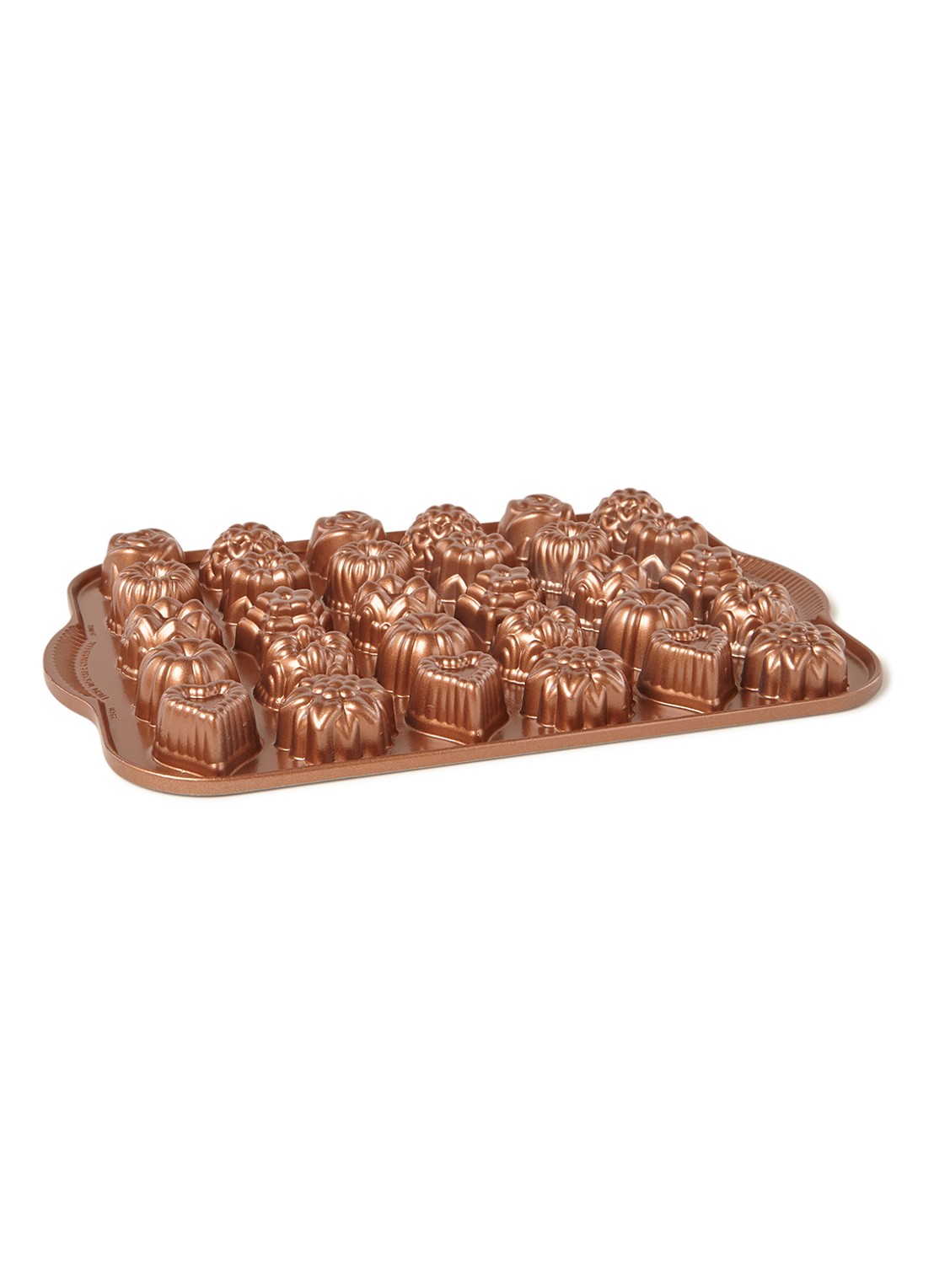 Nordic Ware Tea Cake & Candy Mold bakvorm 30-vaks - voorkant koper
