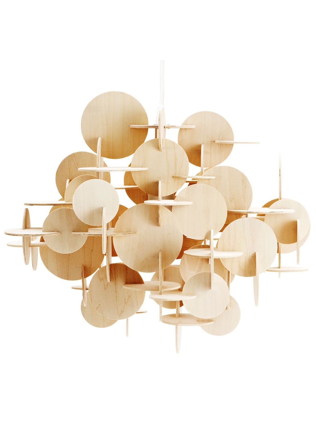 Normann Copenhagen Bau hanglamp 57 cm - voorkant beige