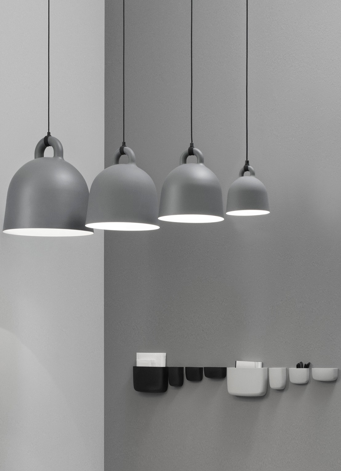 Normann Copenhagen Bell hanglamp x-small, grijs - detail 2 grijs