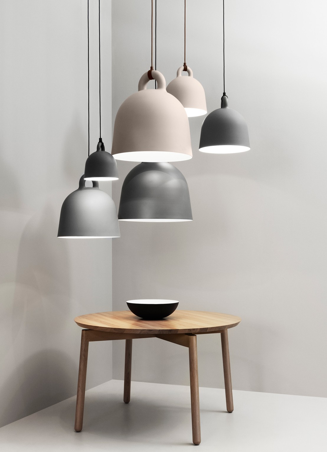 Normann Copenhagen Bell hanglamp x-small, grijs - detail 3 grijs
