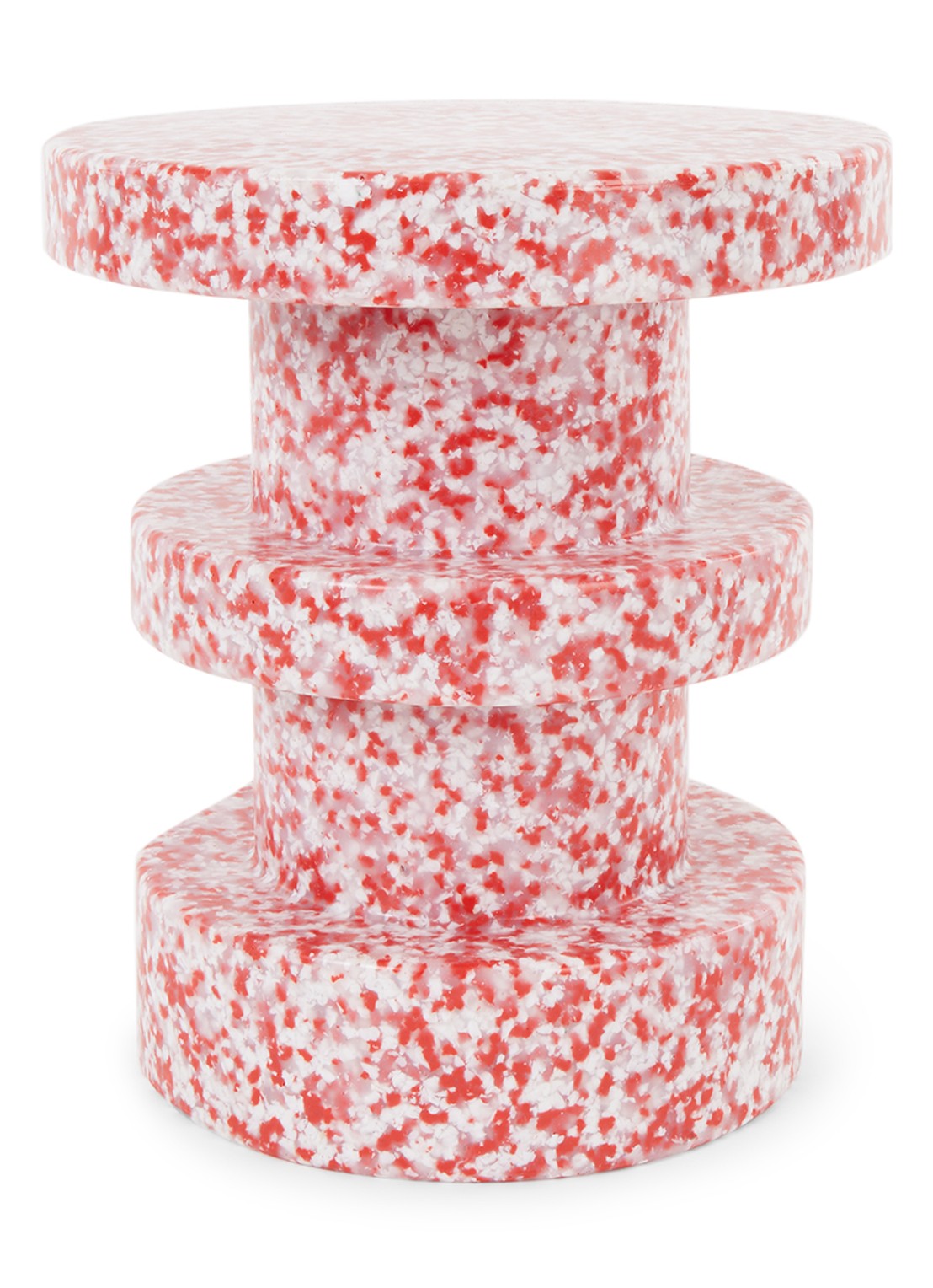 Normann Copenhagen Bit Stool bijzettafel 36 cm - voorkant 2 steenrood