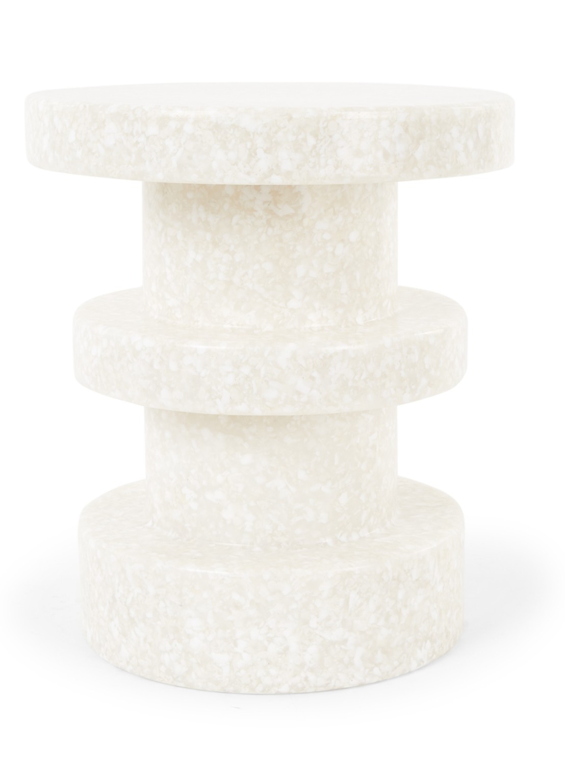Normann Copenhagen Bit Stool bijzettafel 36 cm - voorkant wit