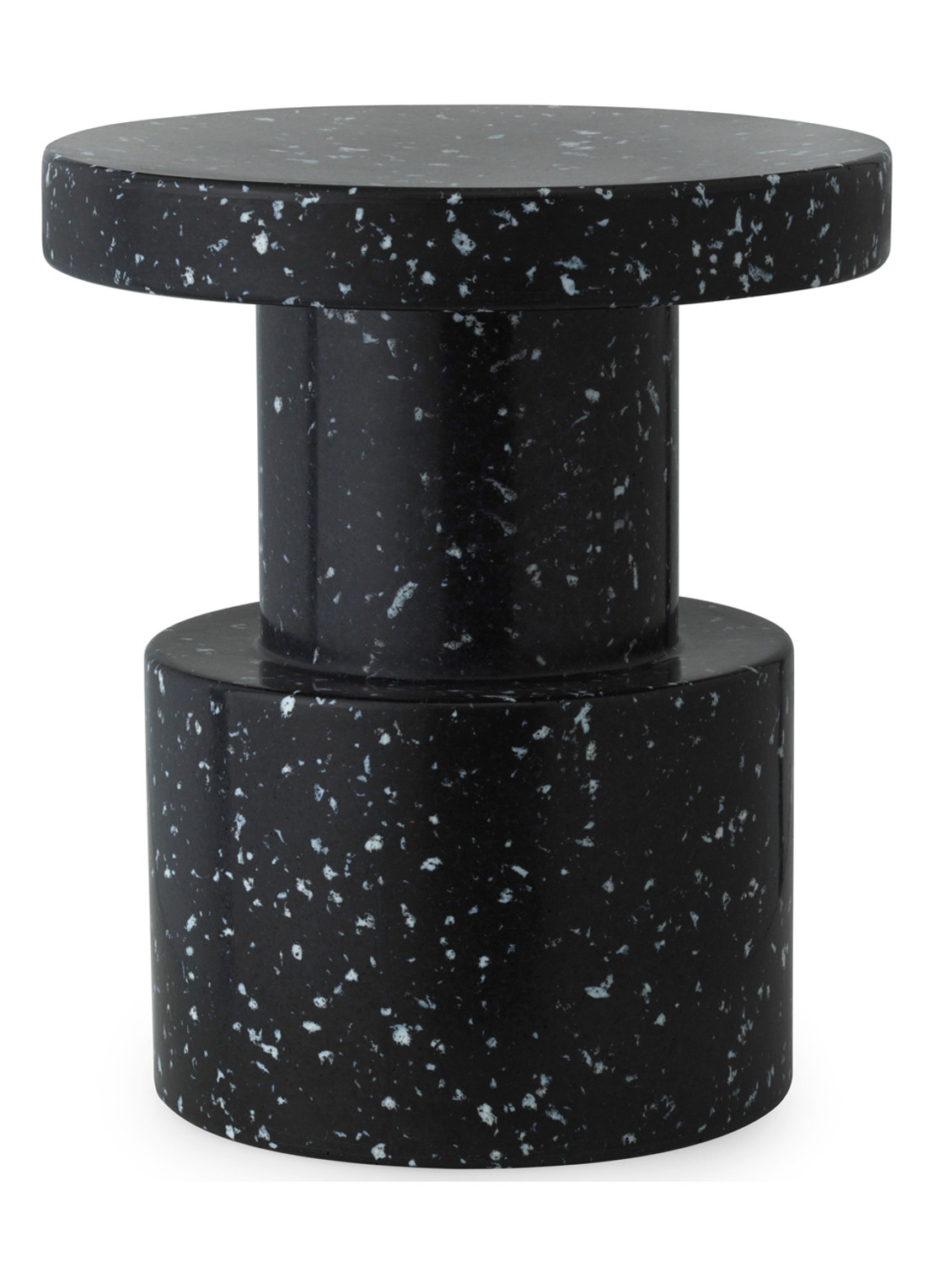 Normann Copenhagen Bit Stool bijzettafel 42 cm - voorkant 3 zwart