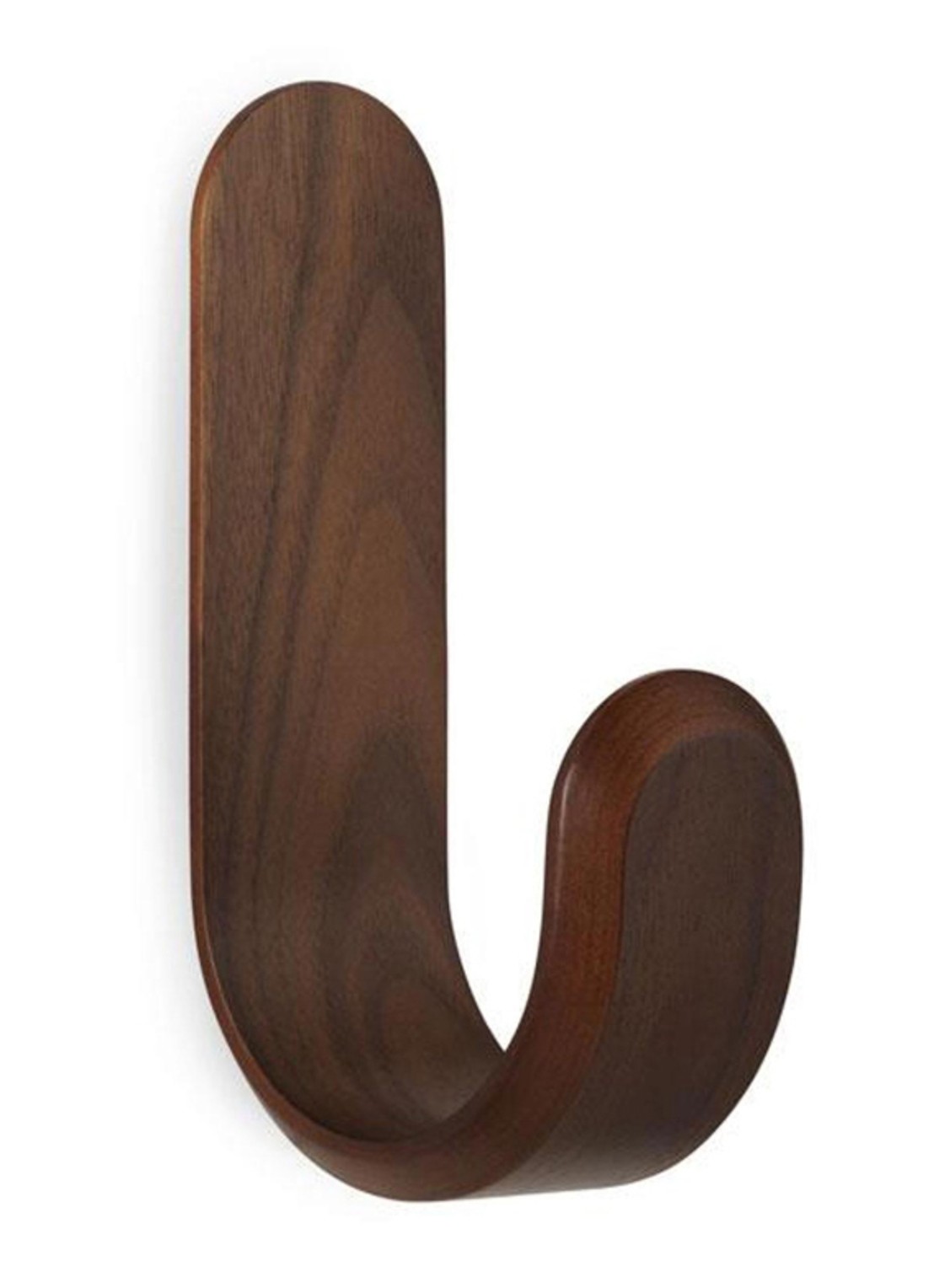 Normann Copenhagen Curve wandhaak  - voorkant bruin