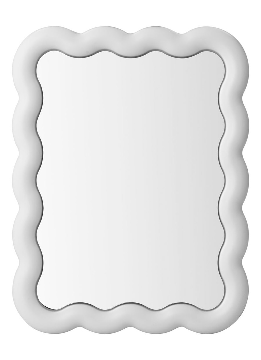 Normann Copenhagen Illu wandspiegel 65 x 50 cm - voorkant wit