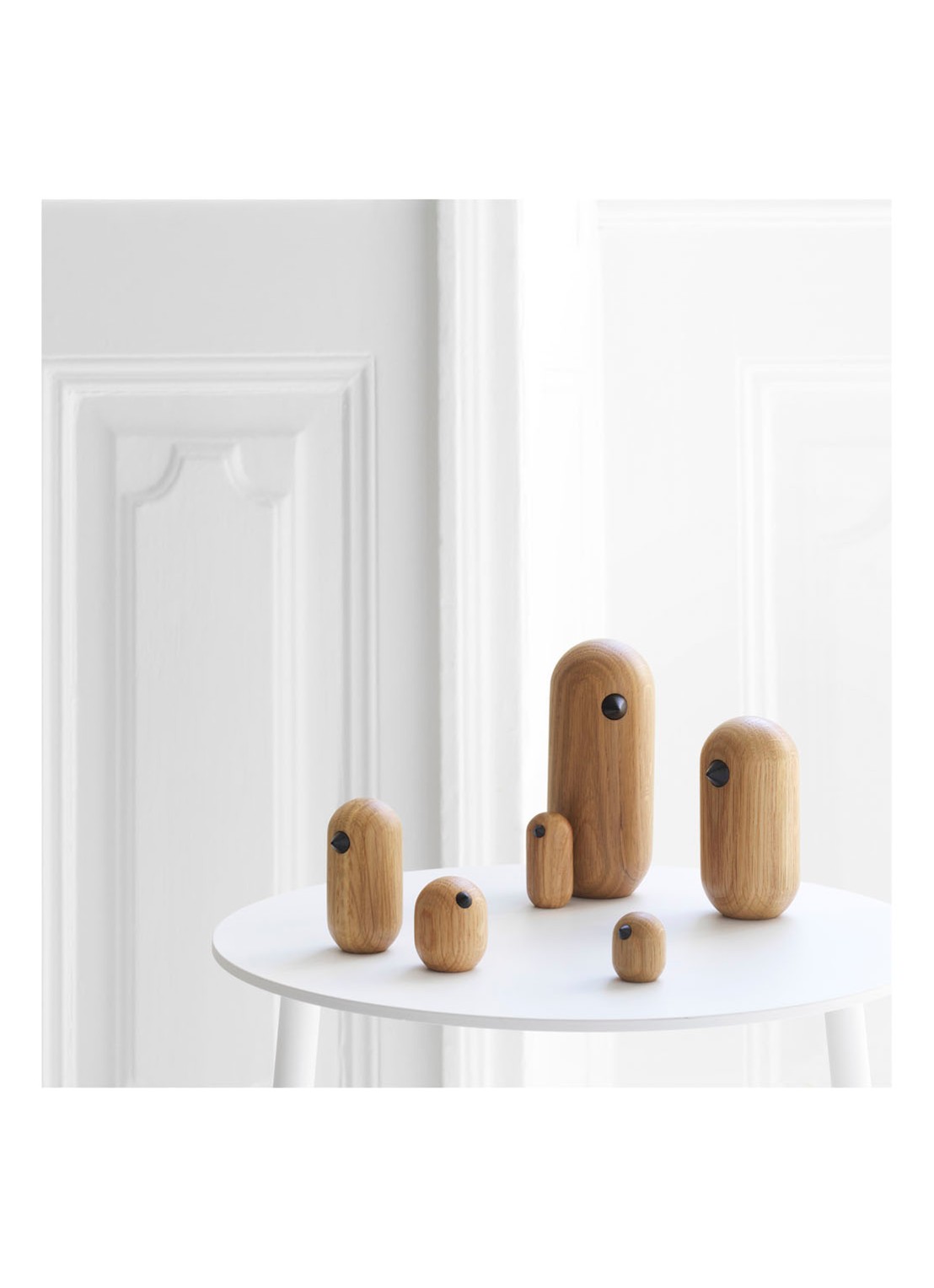Normann Copenhagen Little Bird 4,5 cm - voorkant 3 lichtbruin