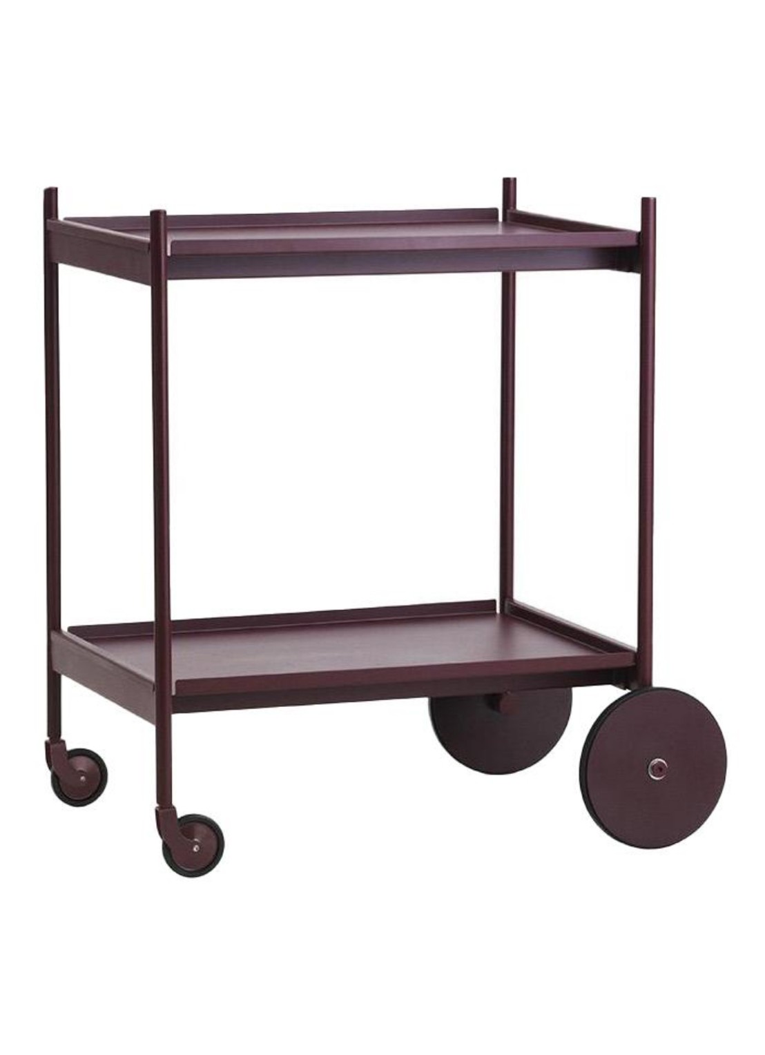 Normann Copenhagen Rul Trolley  - voorkant aubergine