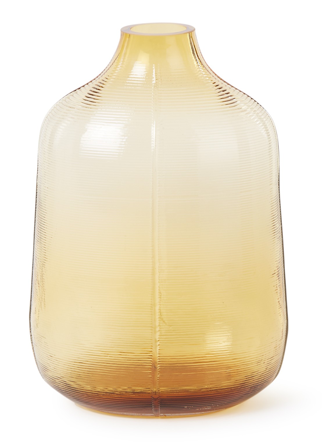 Normann Copenhagen Step vaas 31 cm - voorkant okergeel