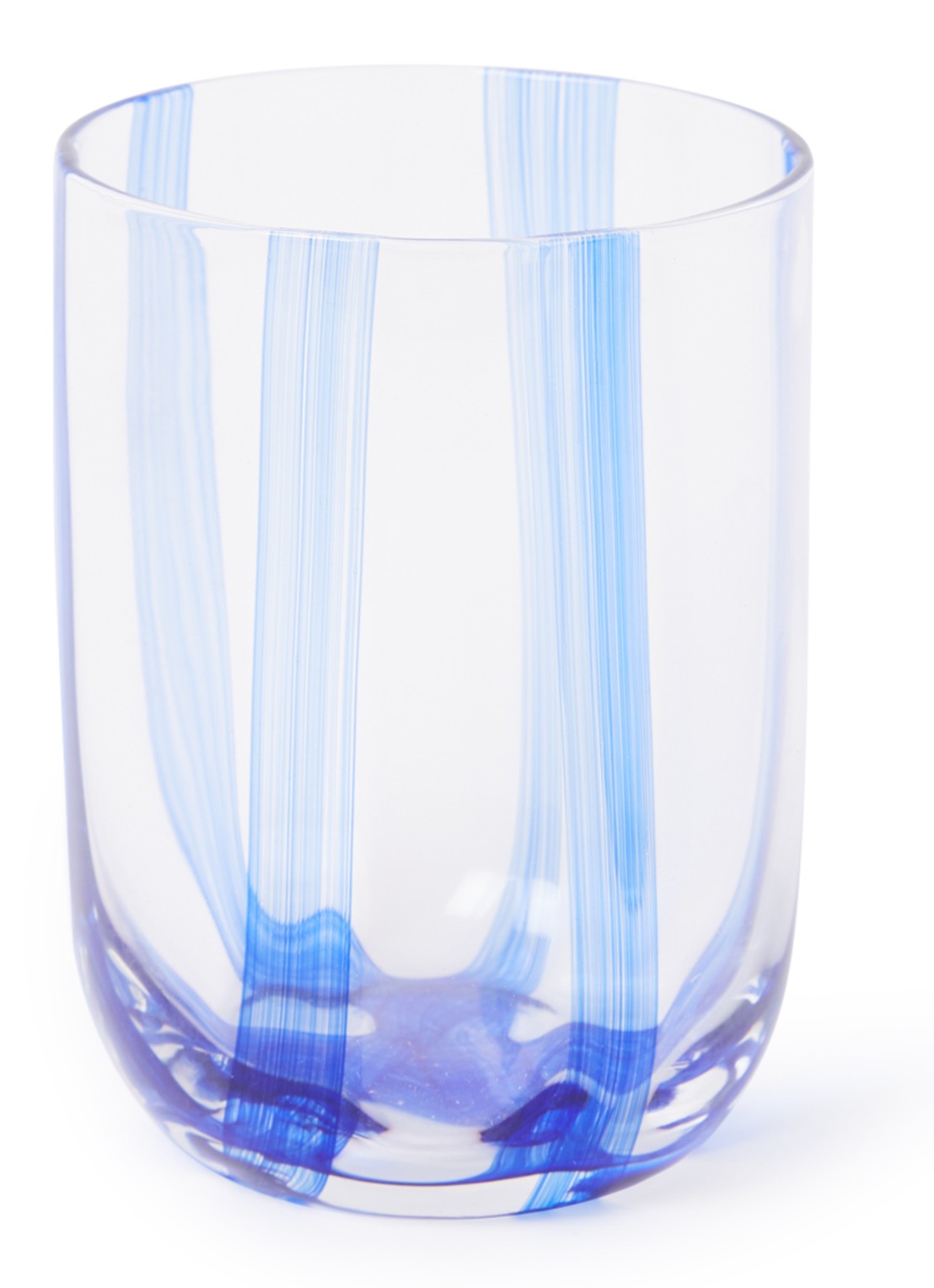Normann Copenhagen Stripe drinkglas 39 cl - voorkant blauw