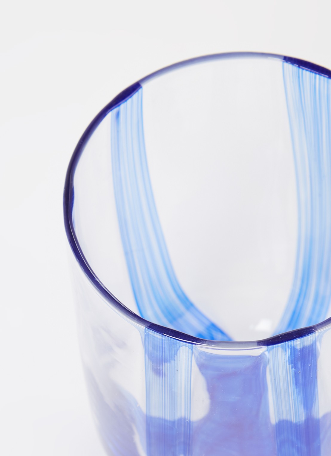 Normann Copenhagen Stripe drinkglas 39 cl - voorkant 2 blauw