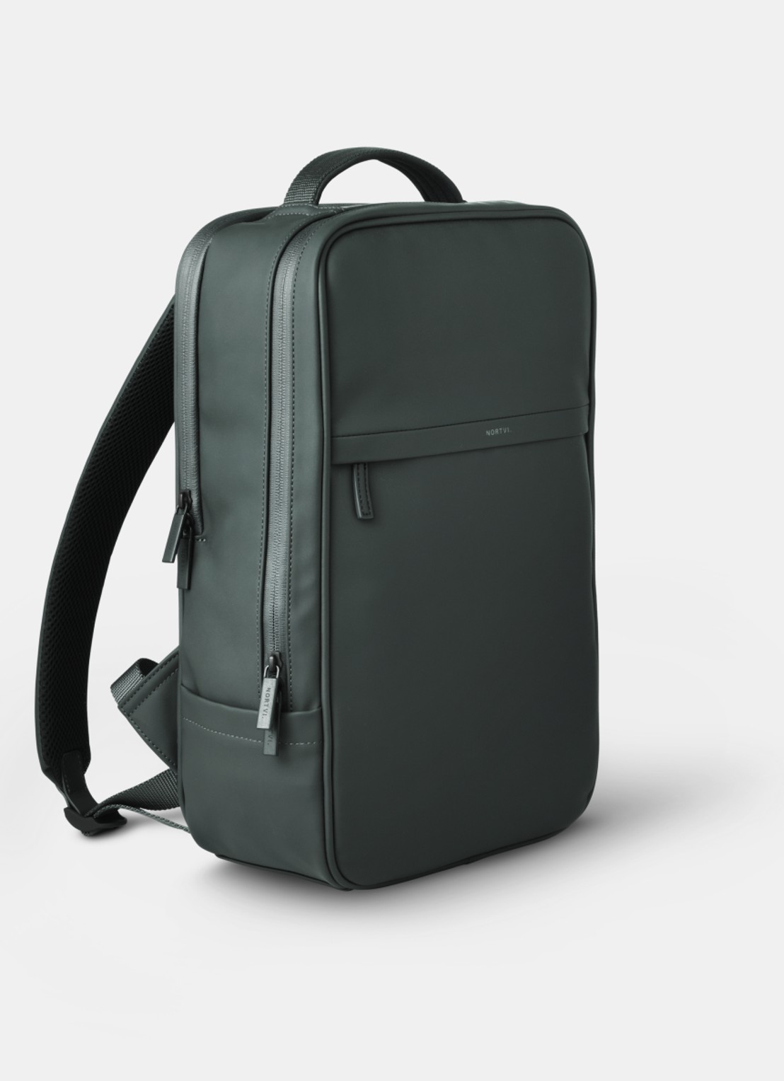 Nortvi Active rugzak met 14 inch laptopvak - voorkant 2 rainforest green / donkergroen