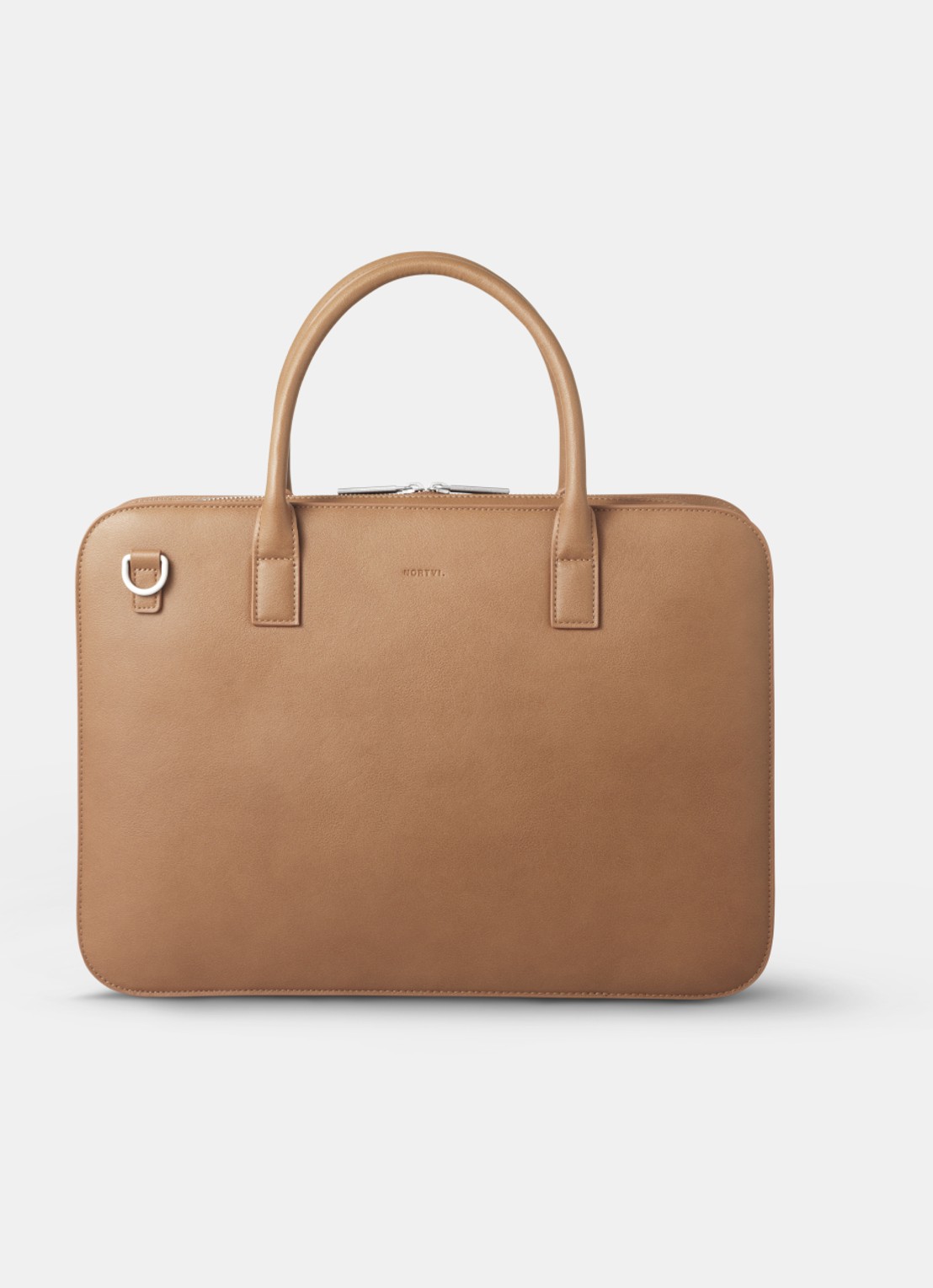 Nortvi Businesstas met 14 inch laptopvak - voorkant camel