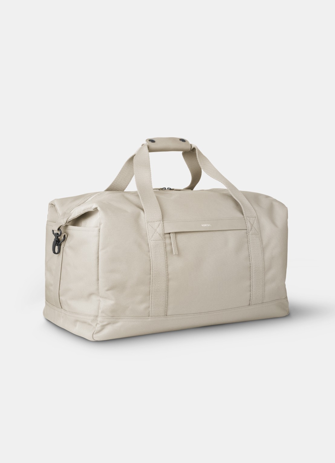 Nortvi Large weekendtas met logo - voorkant 2 sand white / wit
