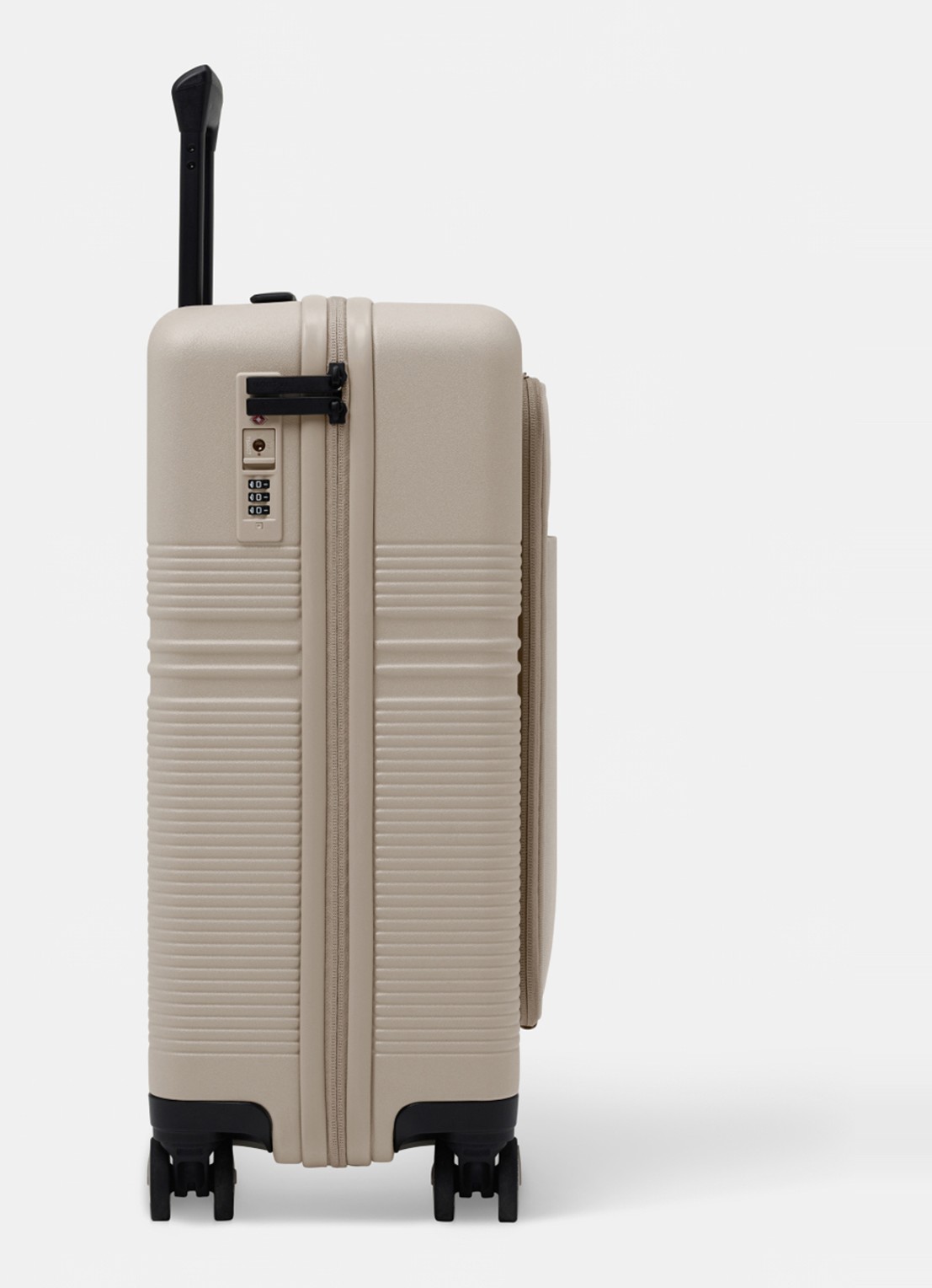 Nortvi Spinner met laptopvak 55 cm - detail 4 dune / donkerbeige