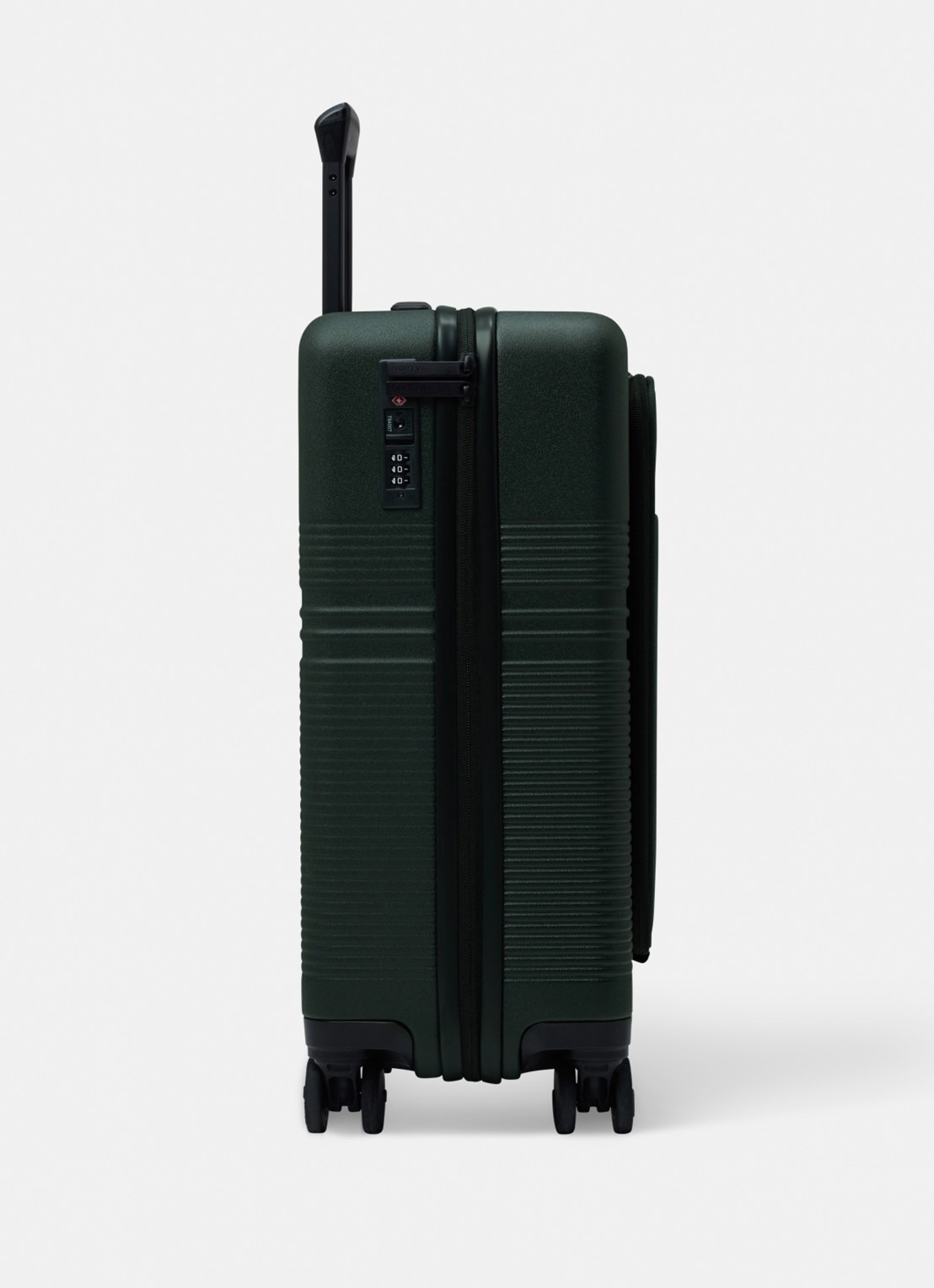 Nortvi Spinner met laptopvak 55 cm - detail rainforest green / donkergroen