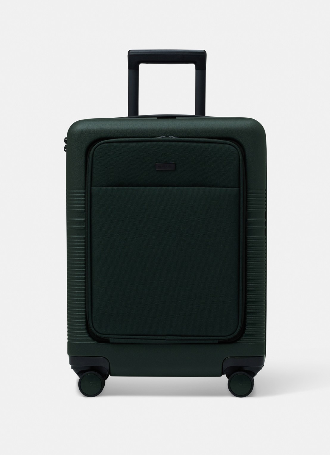 Nortvi Spinner met laptopvak 55 cm - voorkant 3 rainforest green / donkergroen