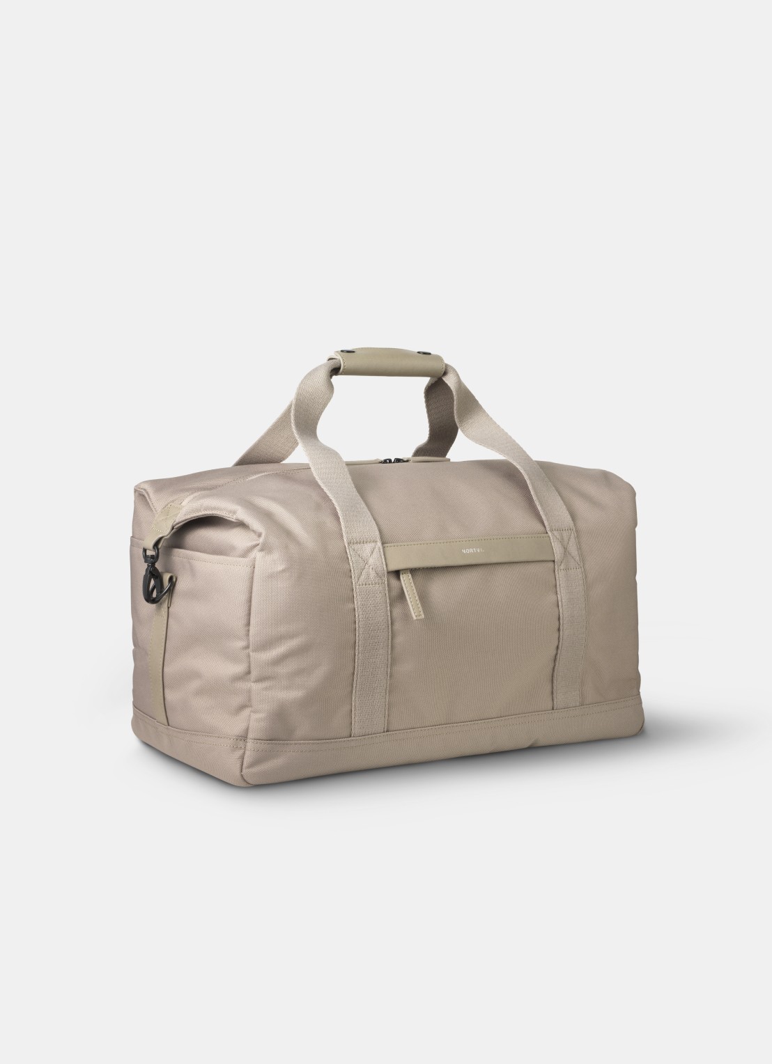 Nortvi Weekendtas met logo - voorkant 2 clay / taupe