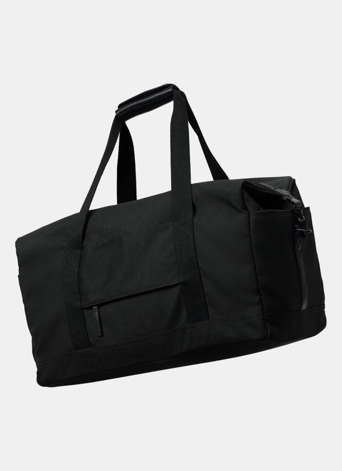 Nortvi Weekendtas met logo - detail 3 midnight black / zwart