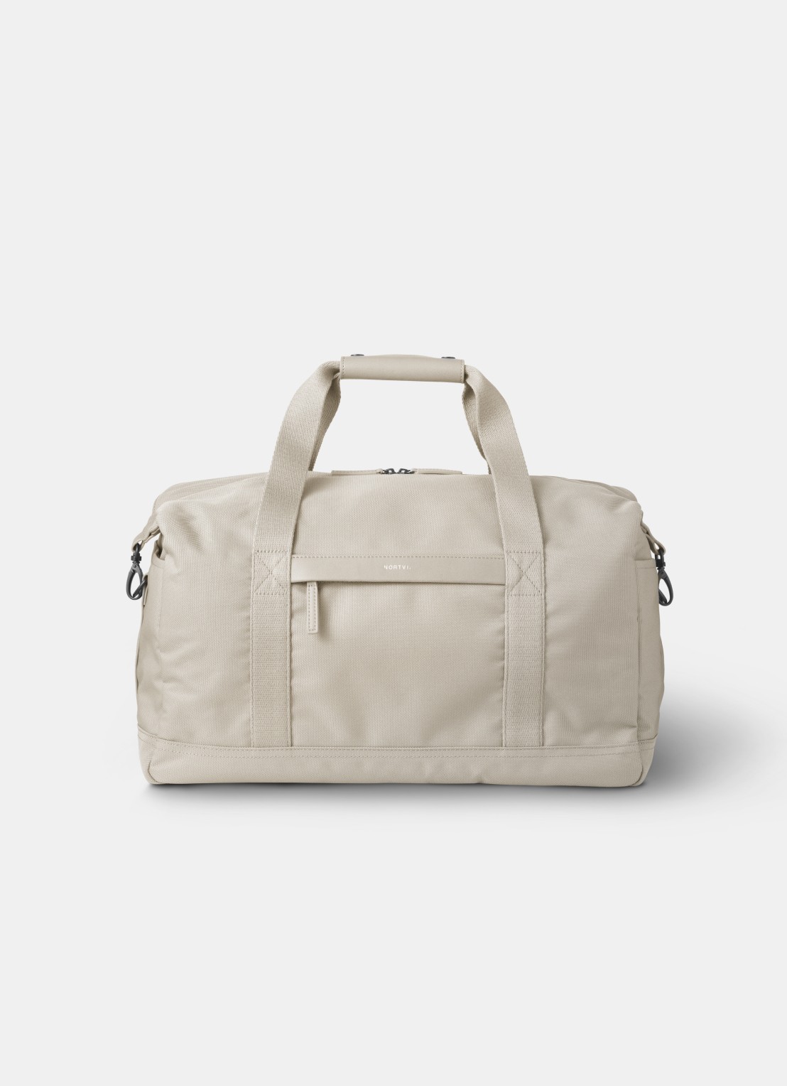 Nortvi Weekendtas met logo - voorkant sand white / wit