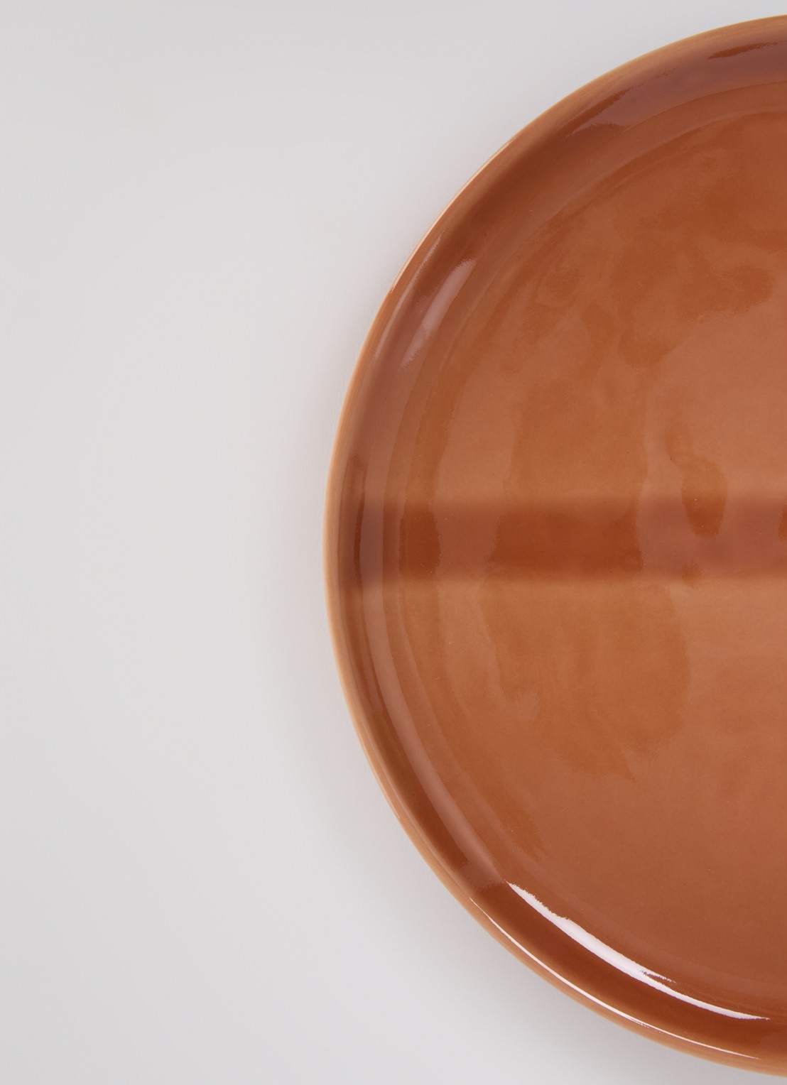 Nosse Ceramics Svelte dinerbord 22 cm - detail 2 roodbruin