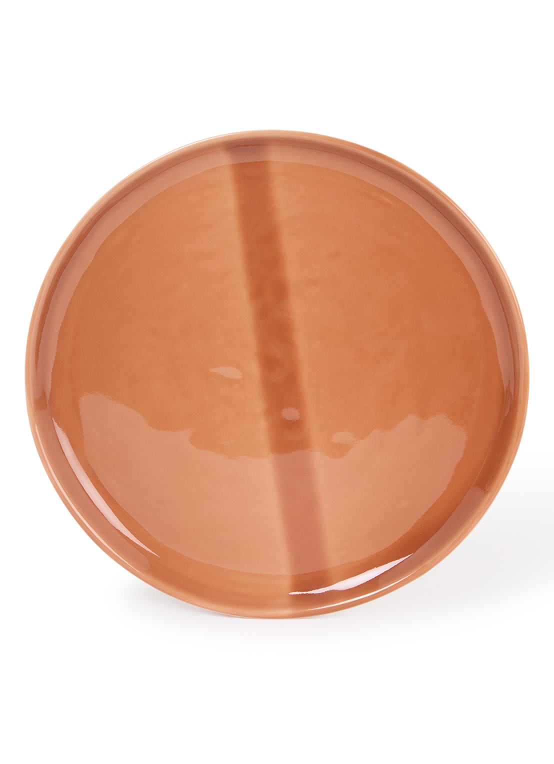 Nosse Ceramics Svelte dinerbord 22 cm - voorkant roodbruin