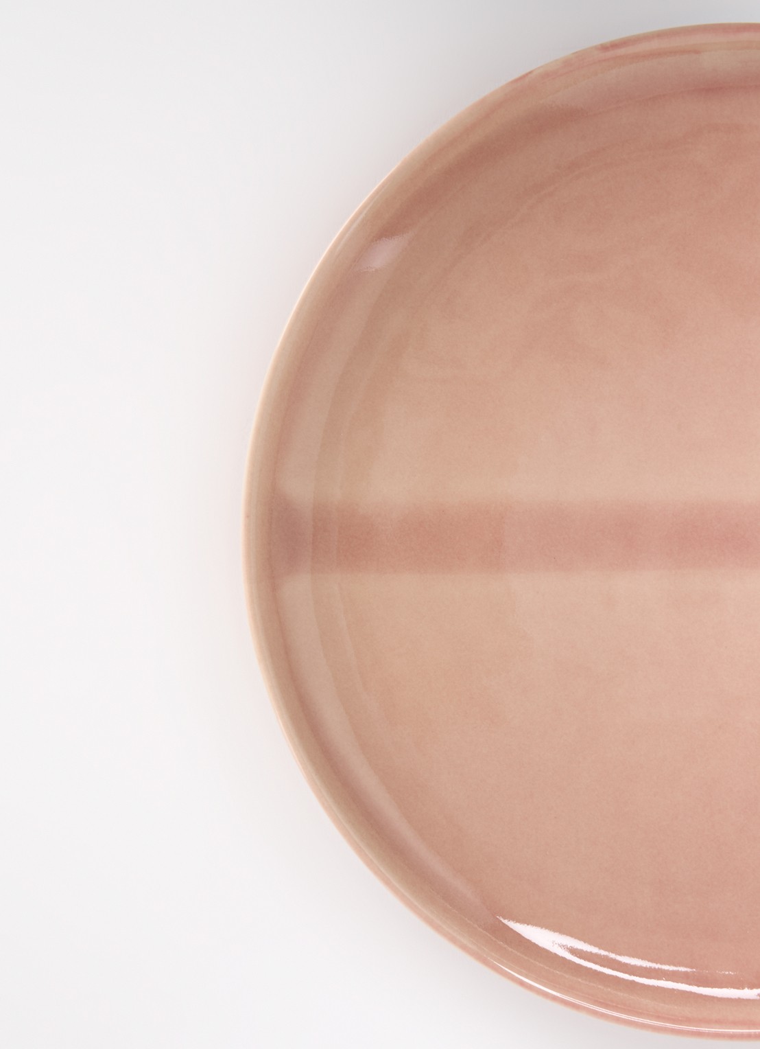 Nosse Ceramics Svelte dinerbord 27 cm - detail oudroze