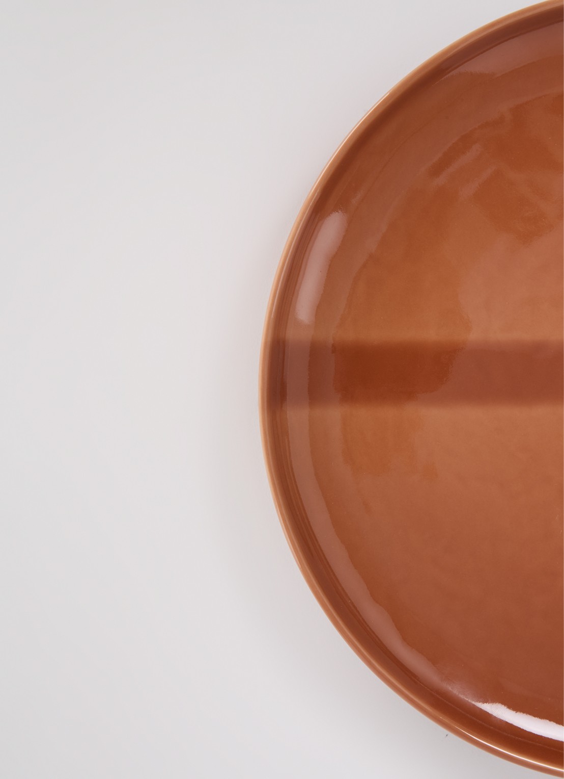 Nosse Ceramics Svelte dinerbord 27 cm - detail 2 roodbruin