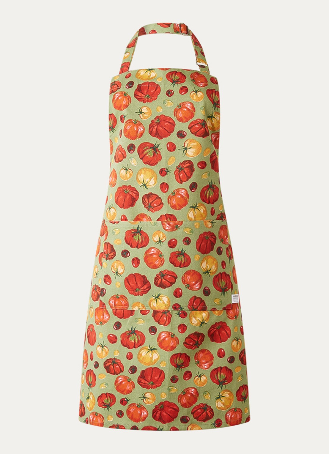 Now Designs Heirloom Tomato keukenshort van katoen - voorkant rood