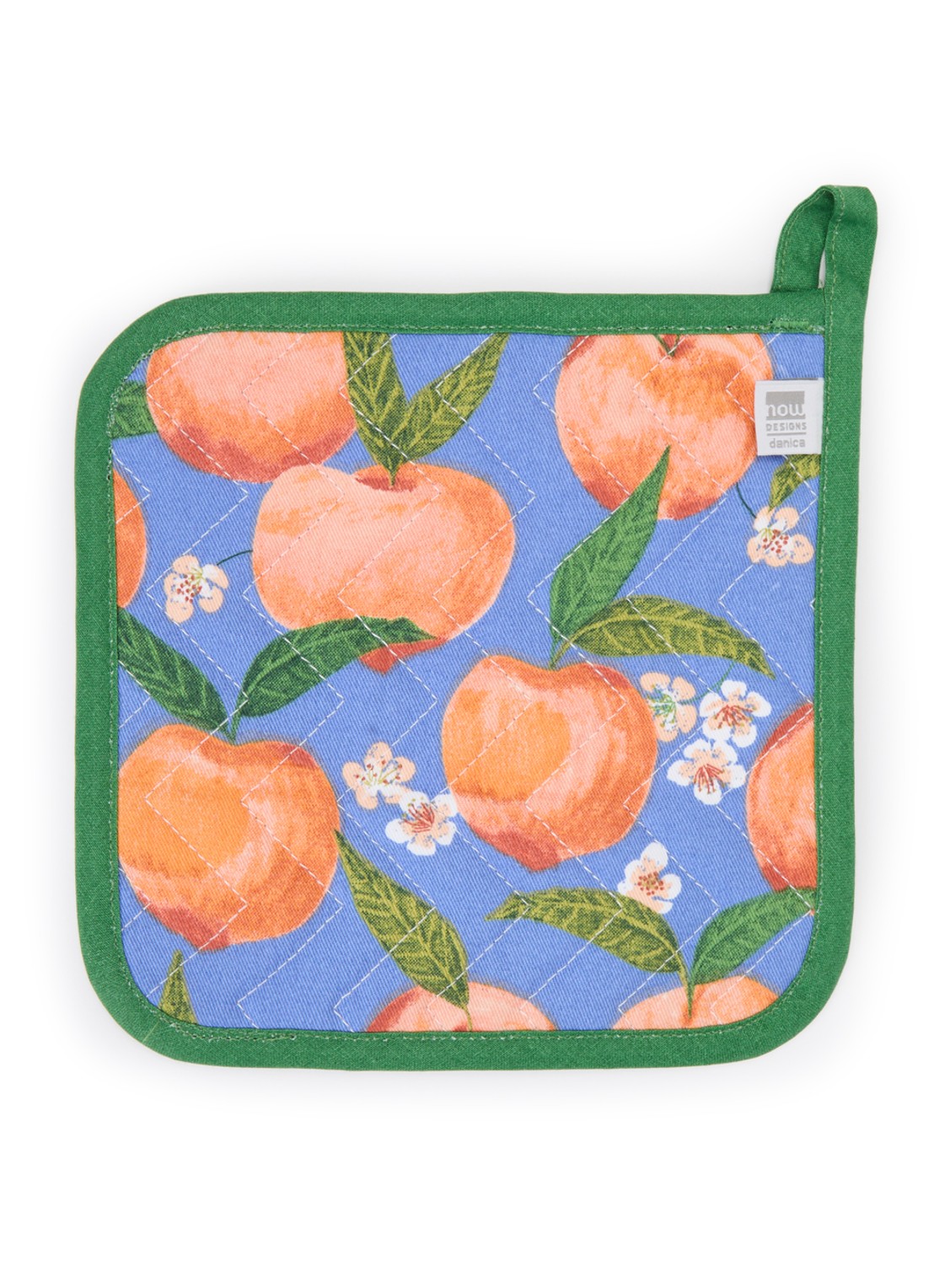 Now Designs Peaches pannenlap - voorkant oranje