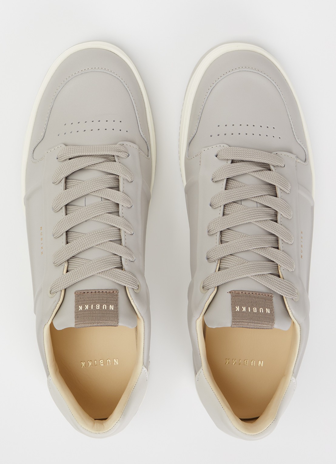 Nubikk Basket Cole sneaker van leer - detail 4 lichtgrijs