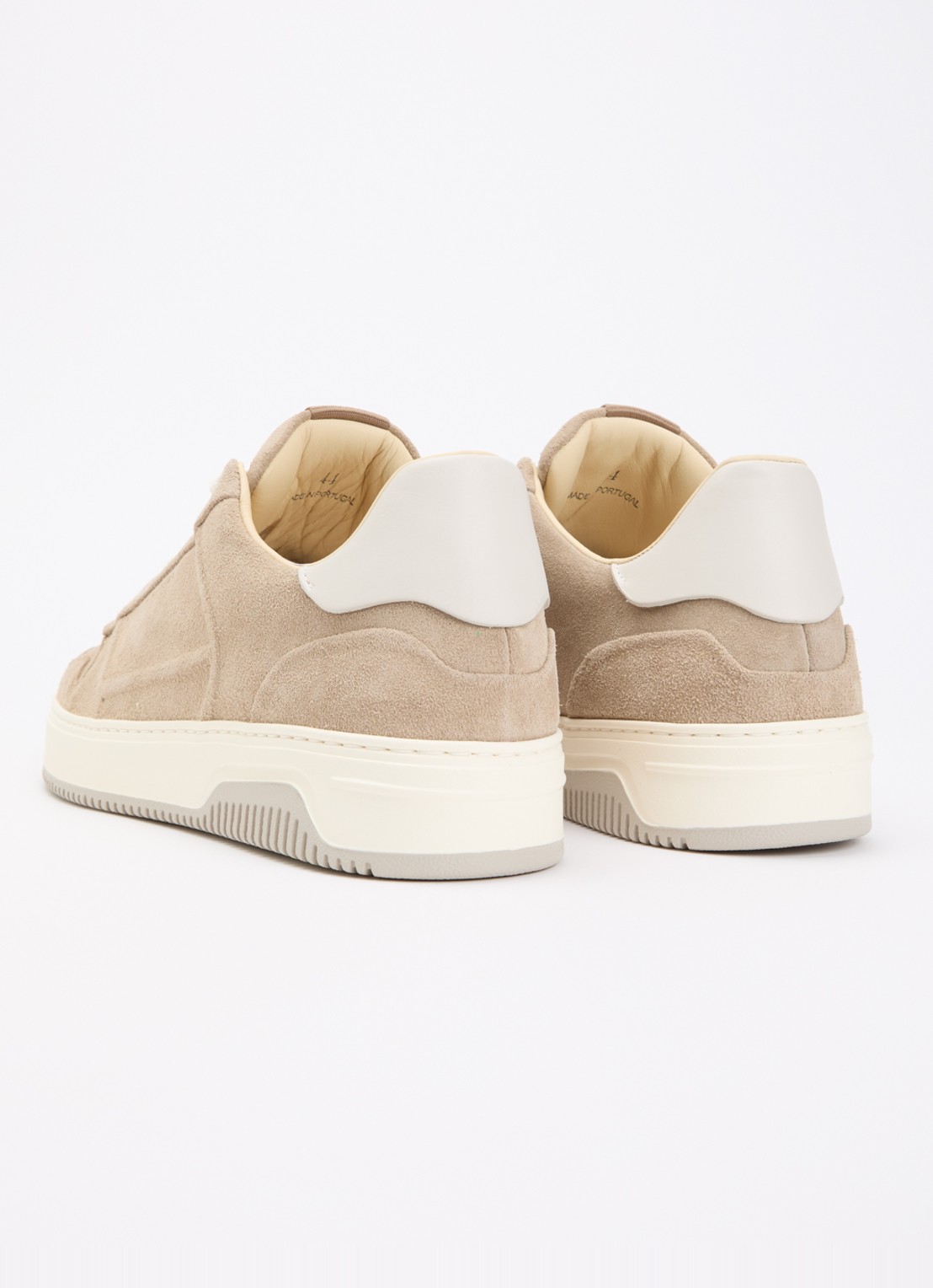 Nubikk Basket Cole sneaker van suède - achterkant 5 beige