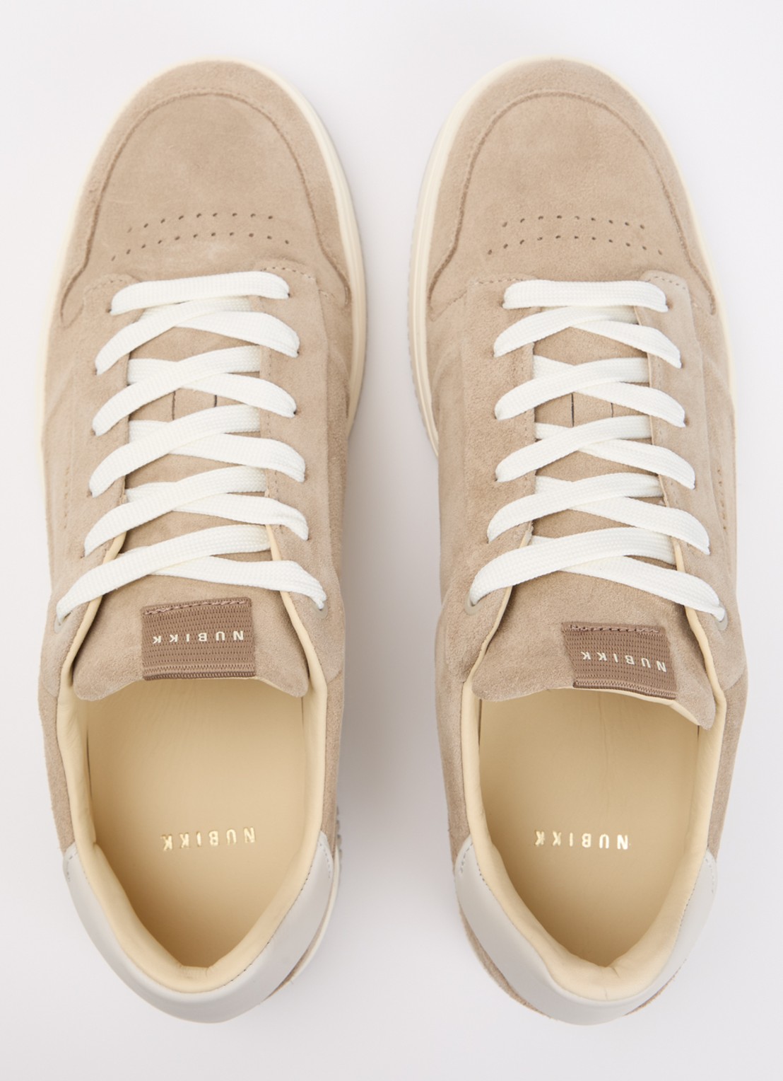 Nubikk Basket Cole sneaker van suède - detail 3 beige