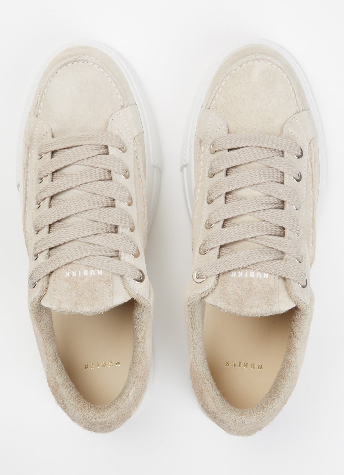Nubikk Caldera Tora sneaker van suède - detail 5 beige
