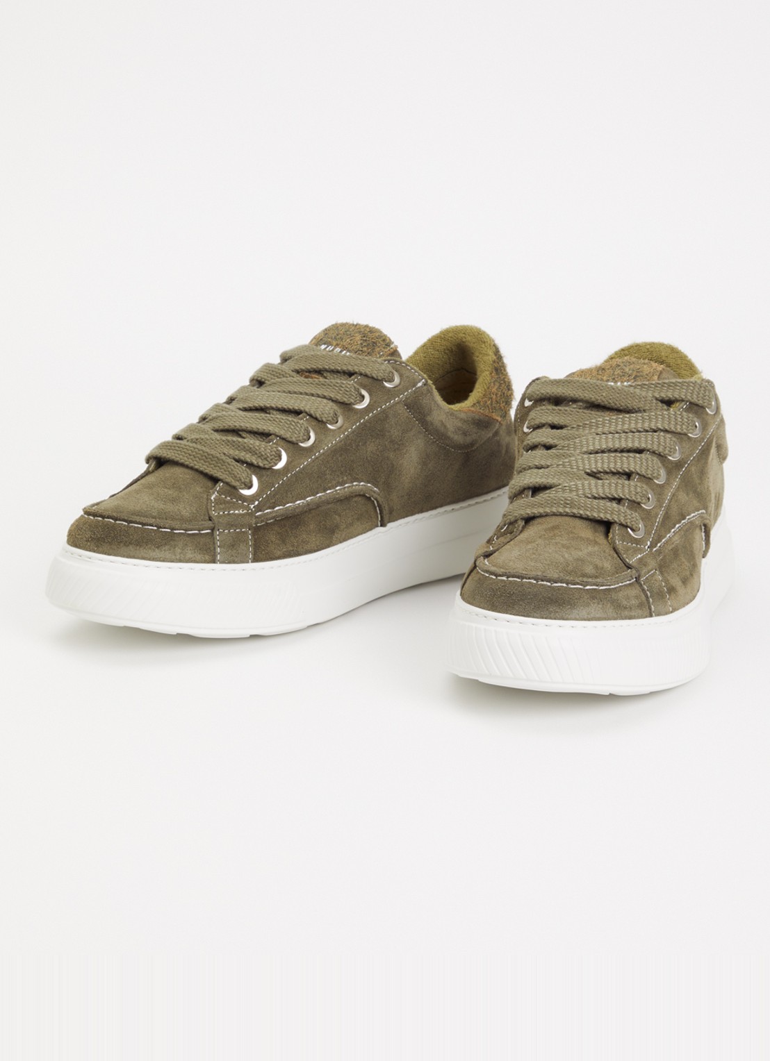 Nubikk Caldera Tora sneaker van suède - detail 2 groen